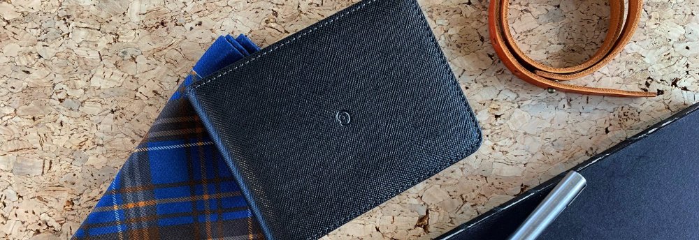 Pánská kožená peněženka Saffiano černá slideshow