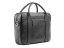 Kožená messenger taška černá