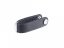 Compact leather keychain black