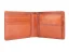 Leather business coin wallet - brown
