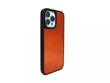 Kožený kryt na iPhone 14 hnědá