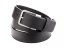 Men leather belt black - custom size
