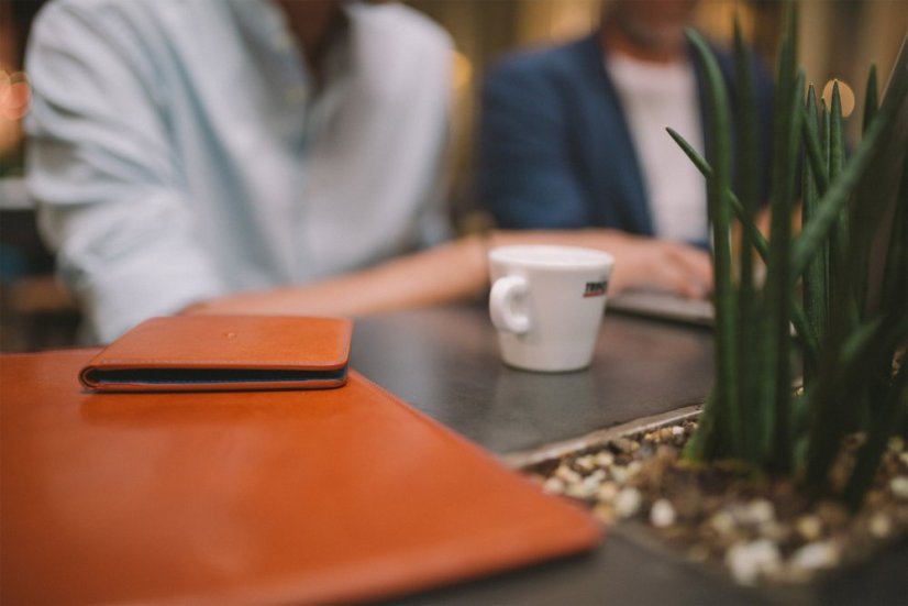 Leather MacBook Pro 13" Touch Bar sleeve brown