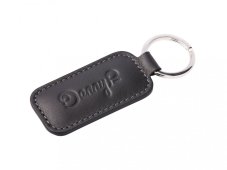 Kožená klíčenka černá