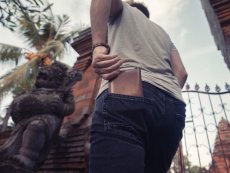 Elegantní náramek z kůže tmavě hnědá Elegantní náramek z kůže tmavě hnědá