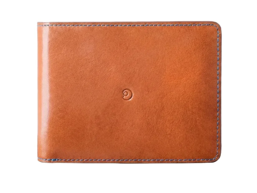 Leather coin wallet brown