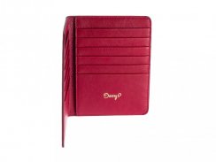 Leather passport cover red