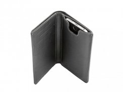 Leather wallet with iPhone 6/6s/7/8 case black
