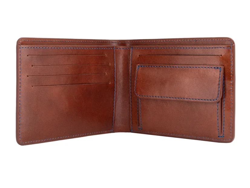 Pánská kožená peněženka tmavě hnědá