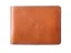 Leather coin wallet brown