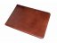 Leather MacBook Pro 14" sleeve dark brown