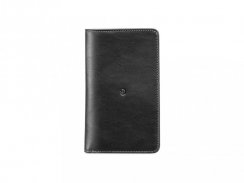 Kožená peněženka s pouzdrem na iPhone X a Xs v černé - přední pohled