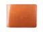 Leather business coin wallet - brown