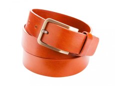 Leather belt brown