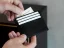 Leather card wallet Flip black