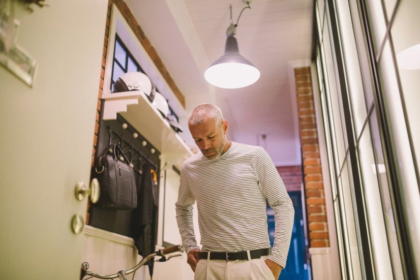 Kvalitní kožena taška do práce na notebook černá