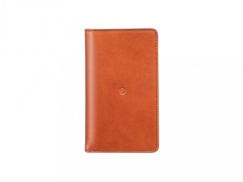 Leather wallet with iPhone X/Xs case brown