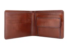 Pánská kožená peněženka tmavě hnědá
