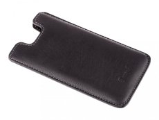 Kožený obal na iPhone 12 Mini na karty černá