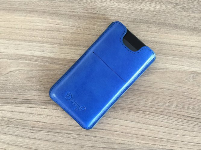 Leather case for iPhone 5 / 5s / SE blue-ocean card case