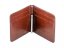 Money clip wallet dark brown