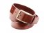 Men leather belt dark brown - custom size
