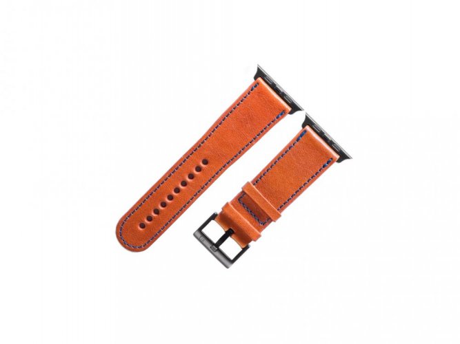 Leather strap for Apple Watch brown - Apple Watch Hardware: Titanium
