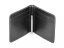 Slim money clip wallet black