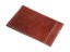 Leather scorecard holder dark brown