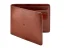 Leather coin wallet dark brown