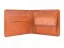 Leather coin wallet brown