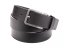Leather belt with stitching black