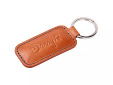 Kožená klíčenka hnědá