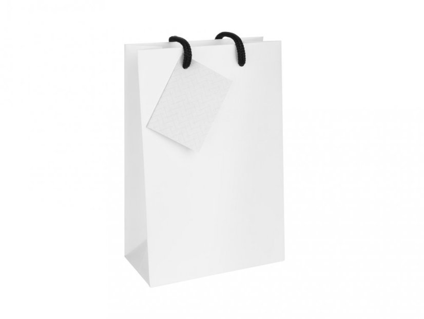 Danny P. white gift bag with a compliment