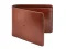 Leather business coin wallet - dark brown