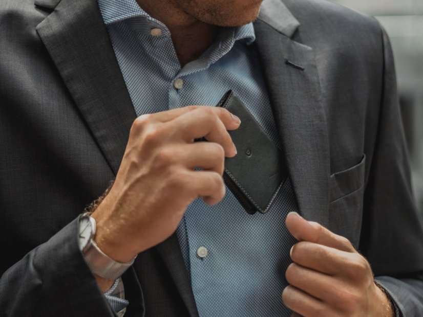 Luxusní pouzdro na karty a vizitky - černá