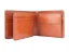 Leather business coin wallet - brown