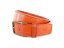 Leather belt with stitching brown