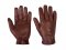 Men leather gloves dark brown