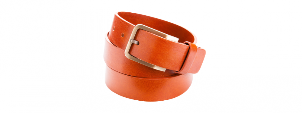 Men's leather belt brown slideshow